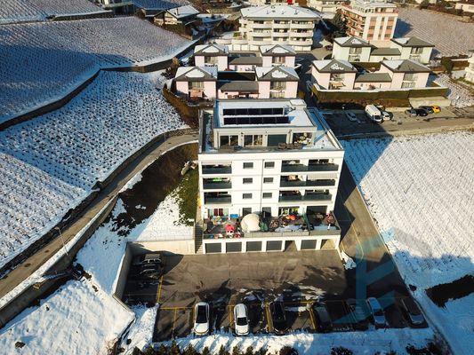 Apartment Sierre: Drone view
